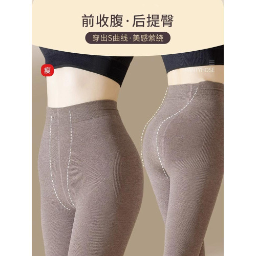 黑色連褲襪女秋冬2025新款黑絲襪壓力襪灰色加絨加厚大碼打底褲襪