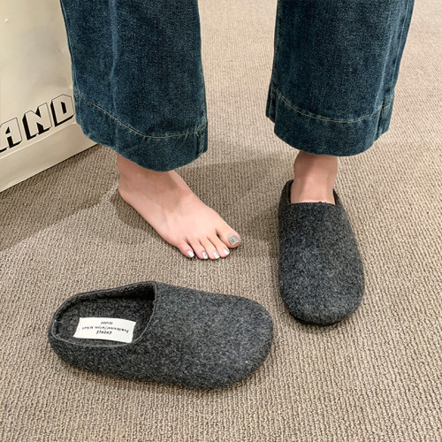 復古勃肯鞋灰色瑪麗珍毛毛鞋女冬季外穿新款厚底呢子單鞋加絨棉鞋 復古勃肯鞋灰色瑪麗珍毛毛鞋女冬季外穿新款厚底呢子單鞋加絨棉鞋