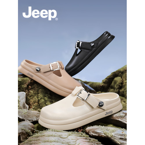 JEEP勃肯鞋女冬外穿涼鞋2025新款半拖女款涼拖包頭拖鞋兩穿洞洞鞋 JEEP勃肯鞋女冬外穿涼鞋2025新款半拖女款涼拖包頭拖鞋兩穿洞洞鞋