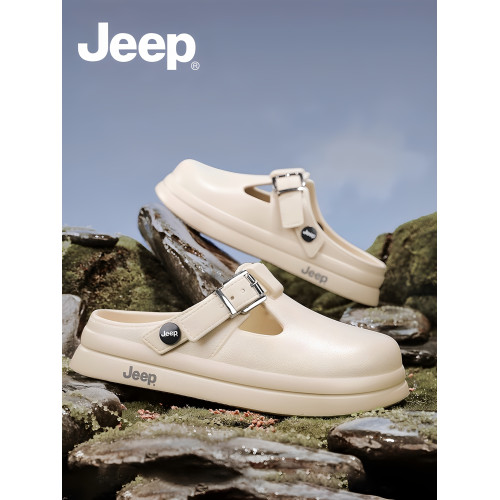 JEEP勃肯鞋女冬外穿涼鞋2025新款半拖女款涼拖包頭拖鞋兩穿洞洞鞋 JEEP勃肯鞋女冬外穿涼鞋2025新款半拖女款涼拖包頭拖鞋兩穿洞洞鞋