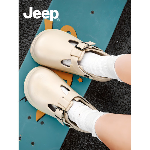 JEEP勃肯鞋女冬外穿涼鞋2025新款半拖女款涼拖包頭拖鞋兩穿洞洞鞋 JEEP勃肯鞋女冬外穿涼鞋2025新款半拖女款涼拖包頭拖鞋兩穿洞洞鞋