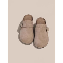 爆款巨好看厚底內增高勃肯鞋女2025新款秋季一腳蹬包頭半拖鞋外穿