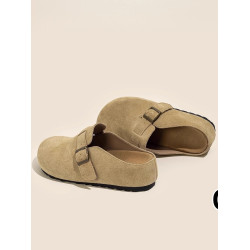 厚底內增高勃肯鞋女2025新款秋夏外穿一腳蹬懶人包頭拖鞋博肯單鞋