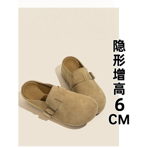 厚底內增高勃肯鞋女2025新款秋夏外穿一腳蹬懶人包頭拖鞋博肯單鞋 厚底內增高勃肯鞋女2025新款秋夏外穿一腳蹬懶人包頭拖鞋博肯單鞋