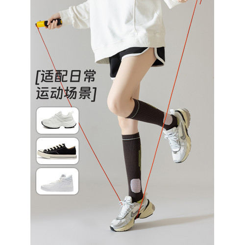 壓力襪子女春秋專業運動跳繩健身瑜珈跑步瘦小腿襪肌能壓縮長筒襪