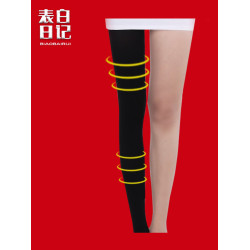 瘦腿襪秋冬厚款美腿襪超緊連褲黑色防勾絲打底褲襪高強壓力襪女士