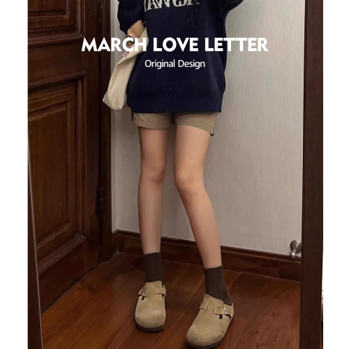 毛毛勃肯鞋女鞋2025秋冬新款一腳蹬加絨厚底博肯包頭半拖外穿棉鞋 毛毛勃肯鞋女鞋2025秋冬新款一腳蹬加絨厚底博肯包頭半拖外穿棉鞋