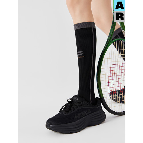 AR專業運動壓力襪女秋冬小腿襪瘦腿騎行襪跑步跳繩壓縮彈力長筒襪