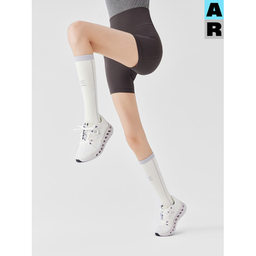 AR專業運動壓力襪女秋冬小腿襪瘦腿騎行襪跑步跳繩壓縮彈力長筒襪