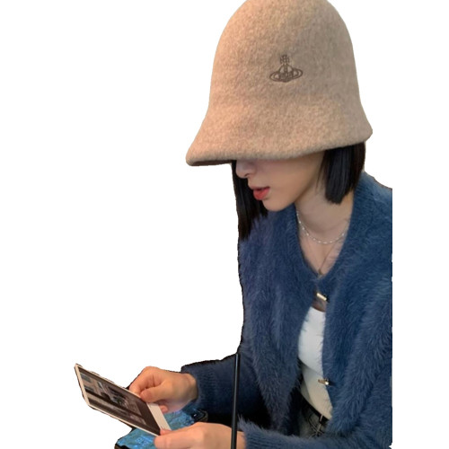 日本西太後漁夫女帽漁夫帽秋冬土星刺綉羊毛帽子復古顯臉小盆帽潮 日本西太後漁夫女帽漁夫帽秋冬土星刺綉羊毛帽子復古顯臉小盆帽潮