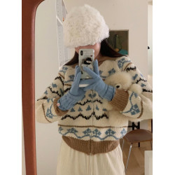 升級版！手工氣質白色兔毛帽子女秋冬長白山旅遊皮草包頭毛毛線帽