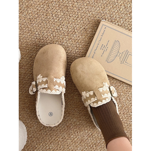 秋冬勃肯鞋包頭半拖女鞋外穿2025新款一腳蹬懶人鞋顯腳小休閒板鞋 秋冬勃肯鞋包頭半拖女鞋外穿2025新款一腳蹬懶人鞋顯腳小休閒板鞋