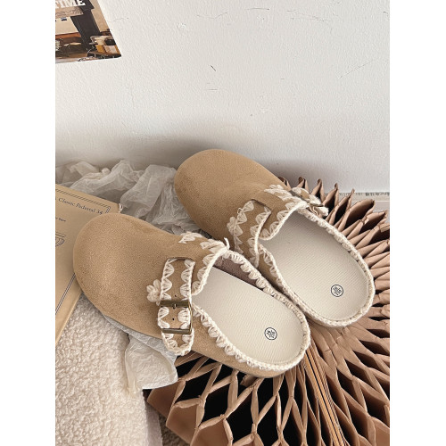 秋冬勃肯鞋包頭半拖女鞋外穿2025新款一腳蹬懶人鞋顯腳小休閒板鞋 秋冬勃肯鞋包頭半拖女鞋外穿2025新款一腳蹬懶人鞋顯腳小休閒板鞋