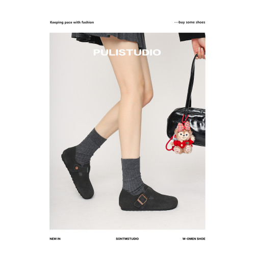 小個子真皮全包勃肯鞋女2025春秋三喜同款黑色男女同款加絨博肯鞋 小個子真皮全包勃肯鞋女2025春秋三喜同款黑色男女同款加絨博肯鞋