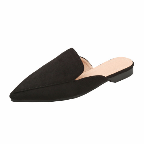 半拖鞋女2025春夏新款尖頭平底涼韓版包頭外穿時尚穆勒大碼41-42 半拖鞋女2025春夏新款尖頭平底涼韓版包頭外穿時尚穆勒大碼41-42