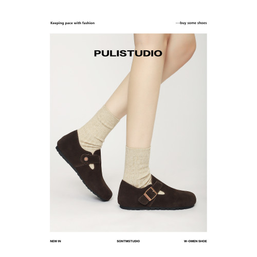 真皮勃肯鞋女2025新款春秋小個子增高全包男女同款加絨博肯鞋大碼 真皮勃肯鞋女2025新款春秋小個子增高全包男女同款加絨博肯鞋大碼