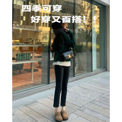 勃肯鞋女2025新款春秋冬秋季外穿博肯一腳蹬懶人鞋包頭半托半拖鞋