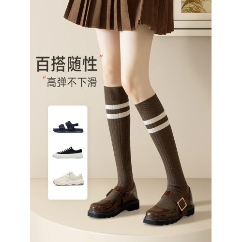 浪莎小腿襪女春秋顯瘦壓力襪防滑過膝襪子女士秋冬季保暖長筒棉襪 浪莎小腿襪女春秋顯瘦壓力襪防滑過膝襪子女士秋冬季保暖長筒棉襪