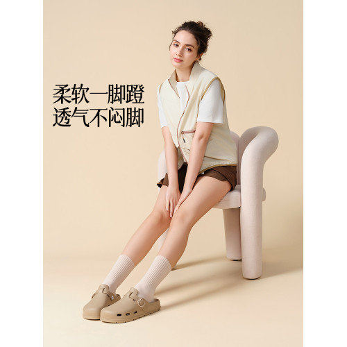 遠港包頭勃肯涼拖鞋女夏天外穿eva沙灘洞洞鞋防滑平底半拖穆勒鞋 遠港包頭勃肯涼拖鞋女夏天外穿eva沙灘洞洞鞋防滑平底半拖穆勒鞋