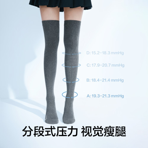 【壓力襪】有棵樹過膝襪女秋冬壓力瘦腿長筒jk襪子防滑抗菌長筒襪