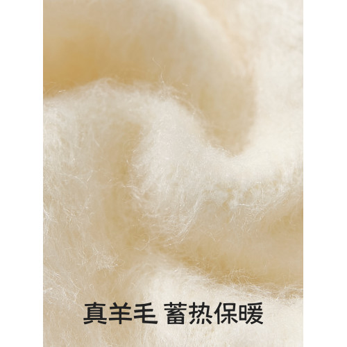 羊絨長筒護膝襪套女秋冬加絨過膝襪子加厚保暖羊毛大腿襪冬季長襪