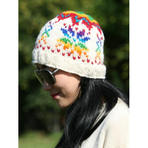 尼泊爾加厚圓頂帽復古保暖針織帽加絨文藝日系毛線帽羊毛帽子女冬 尼泊爾加厚圓頂帽復古保暖針織帽加絨文藝日系毛線帽羊毛帽子女冬