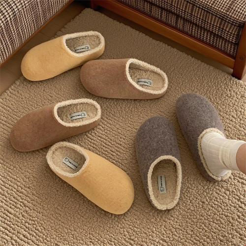 細細條秋冬季可愛防滑勃肯棉拖鞋加絨懶人一腳蹬女鞋保暖土豆鞋 細細條秋冬季可愛防滑勃肯棉拖鞋加絨懶人一腳蹬女鞋保暖土豆鞋