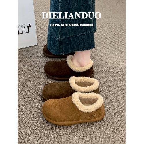 小土豆勃肯鞋女款2025新款冬季加絨加厚保暖一腳蹬雪地棉鞋子女鞋 小土豆勃肯鞋女款2025新款冬季加絨加厚保暖一腳蹬雪地棉鞋子女鞋