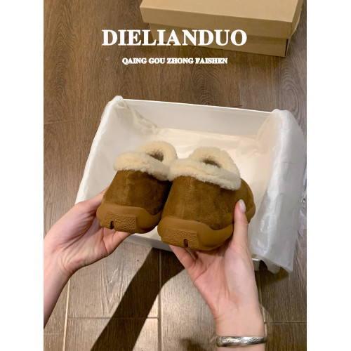 小土豆勃肯鞋女款2025新款冬季加絨加厚保暖一腳蹬雪地棉鞋子女鞋 小土豆勃肯鞋女款2025新款冬季加絨加厚保暖一腳蹬雪地棉鞋子女鞋