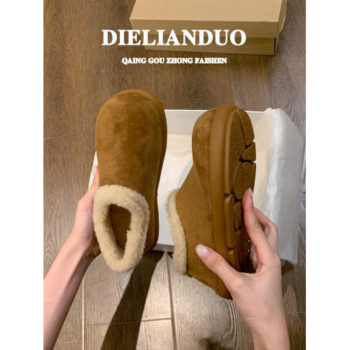 小土豆勃肯鞋女款2025新款冬季加絨加厚保暖一腳蹬雪地棉鞋子女鞋 小土豆勃肯鞋女款2025新款冬季加絨加厚保暖一腳蹬雪地棉鞋子女鞋