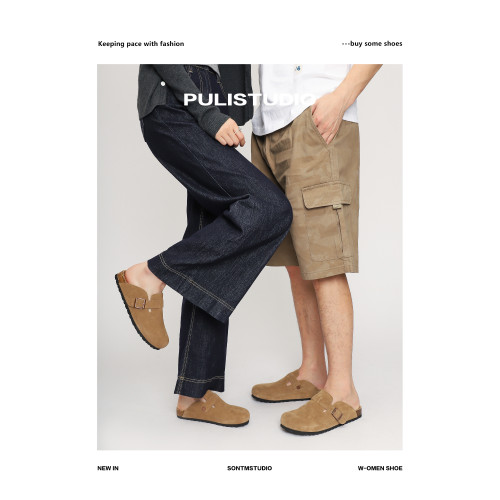 真皮軟木底勃肯鞋女拖鞋外穿大碼男女同款情侶博肯鞋包頭小碼半拖 真皮軟木底勃肯鞋女拖鞋外穿大碼男女同款情侶博肯鞋包頭小碼半拖