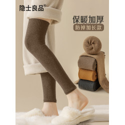 過膝襪子女秋冬季加絨長筒保暖護膝襪套加厚護膝蓋長腿純棉襪長襪