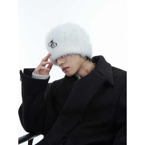 ArguE CulturE秋冬小衆針織長毛帽重工珍珠設計毛絨絨加厚冷帽男 ArguE CulturE秋冬小衆針織長毛帽重工珍珠設計毛絨絨加厚冷帽男