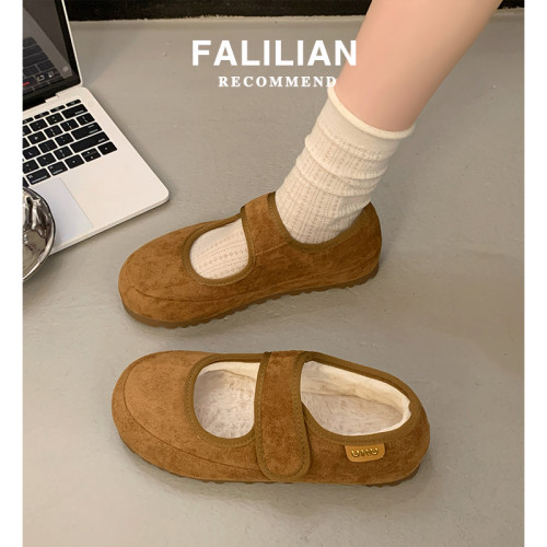 加絨全包勃肯鞋女2025新款秋冬單鞋一腳蹬加絨棉鞋毛毛瑪麗珍鞋子 加絨全包勃肯鞋女2025新款秋冬單鞋一腳蹬加絨棉鞋毛毛瑪麗珍鞋子