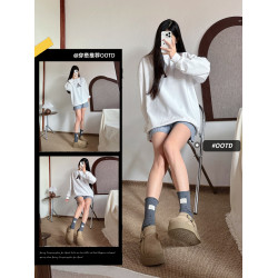 拉夏貝爾加絨勃肯鞋女2025新款冬季厚底時尚雪地靴子加厚保暖棉鞋