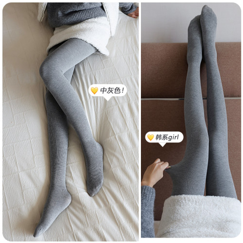 打底褲女灰色竪條紋春秋薄款連褲襪保暖加絨加厚壓力襪顯瘦秋冬季 打底褲女灰色竪條紋春秋薄款連褲襪保暖加絨加厚壓力襪顯瘦秋冬季