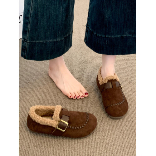 爆款復古休閒勃肯鞋女2025秋冬季新款內增高加絨豆豆鞋毛毛棉鞋子 爆款復古休閒勃肯鞋女2025秋冬季新款內增高加絨豆豆鞋毛毛棉鞋子