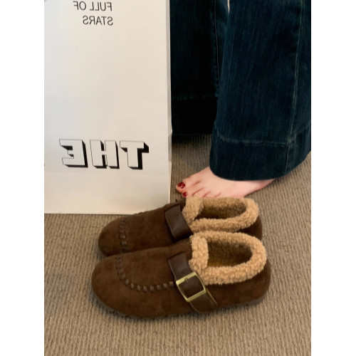 爆款復古休閒勃肯鞋女2025秋冬季新款內增高加絨豆豆鞋毛毛棉鞋子 爆款復古休閒勃肯鞋女2025秋冬季新款內增高加絨豆豆鞋毛毛棉鞋子