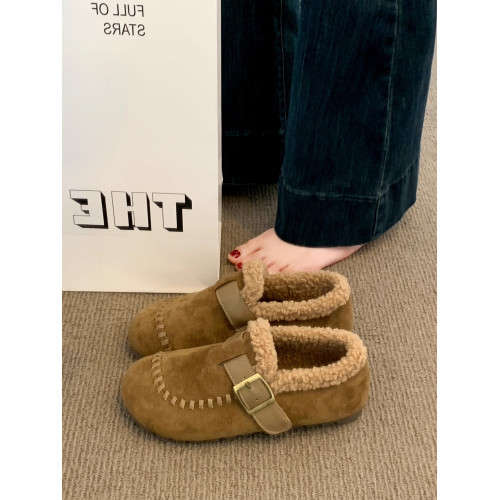 爆款復古休閒勃肯鞋女2025秋冬季新款內增高加絨豆豆鞋毛毛棉鞋子 爆款復古休閒勃肯鞋女2025秋冬季新款內增高加絨豆豆鞋毛毛棉鞋子