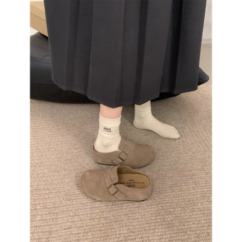 小個子厚底增高7CM舒適勃肯鞋女外穿2025新款時尚醜萌一腳蹬半拖 小個子厚底增高7CM舒適勃肯鞋女外穿2025新款時尚醜萌一腳蹬半拖