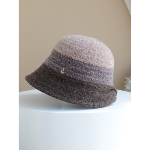 2025年秋冬新款羊毛帽子女士時尚百搭保暖盆帽日系復古針織漁夫帽 2025年秋冬新款羊毛帽子女士時尚百搭保暖盆帽日系復古針織漁夫帽