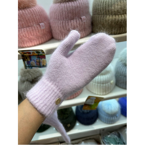 MJUK兔毛帽子手套套裝女花兒與少年迪麗熱巴冰島狐狸毛球帽子 MJUK兔毛帽子手套套裝女花兒與少年迪麗熱巴冰島狐狸毛球帽子