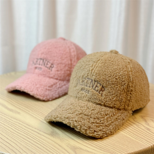 新款羊羔毛帽子女秋冬季時尚休閒百搭毛絨鴨舌帽加厚保暖棉棒球帽 新款羊羔毛帽子女秋冬季時尚休閒百搭毛絨鴨舌帽加厚保暖棉棒球帽