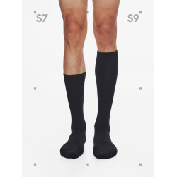 專業壓力襪過膝襪運動黑色強壓顯瘦襪子情侶長筒襪純黑色小腿襪