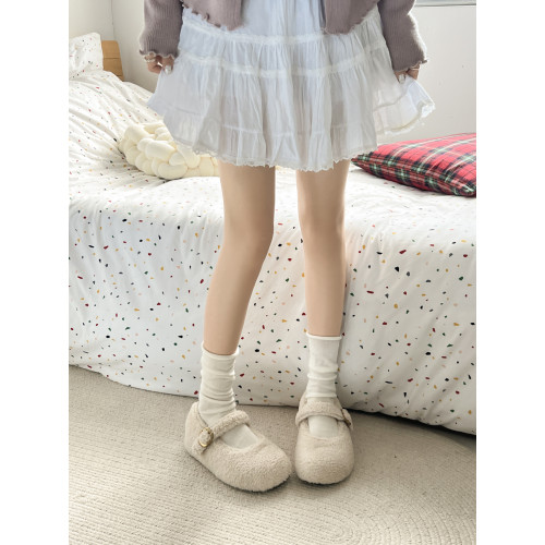 厚底內增高勃肯鞋毛毛鞋女2025新款冬加絨瑪麗珍棉鞋雪地靴豆豆鞋 厚底內增高勃肯鞋毛毛鞋女2025新款冬加絨瑪麗珍棉鞋雪地靴豆豆鞋