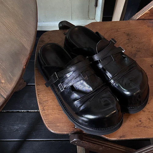 【水洗牛皮】男女同款復古厚底勃肯鞋女2025新款休閒外穿半拖拖鞋 【水洗牛皮】男女同款復古厚底勃肯鞋女2025新款休閒外穿半拖拖鞋