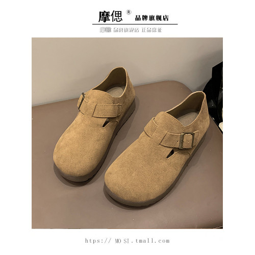 厚底勃肯鞋女鞋子2025新款春夏季一腳蹬單鞋全包醜萌博肯鞋豆豆鞋 厚底勃肯鞋女鞋子2025新款春夏季一腳蹬單鞋全包醜萌博肯鞋豆豆鞋