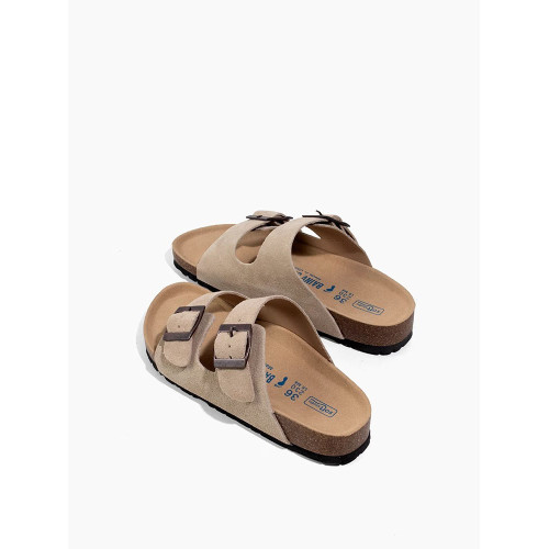 三喜同款真皮厚底增高釣魚勃肯鞋半拖鞋博肯懶人涼鞋涼拖女夏外穿 三喜同款真皮厚底增高釣魚勃肯鞋半拖鞋博肯懶人涼鞋涼拖女夏外穿