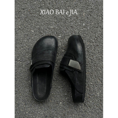 夏季新品~男女同款水洗牛皮勃肯鞋2025夏季新款復古外穿半拖拖鞋 夏季新品~男女同款水洗牛皮勃肯鞋2025夏季新款復古外穿半拖拖鞋