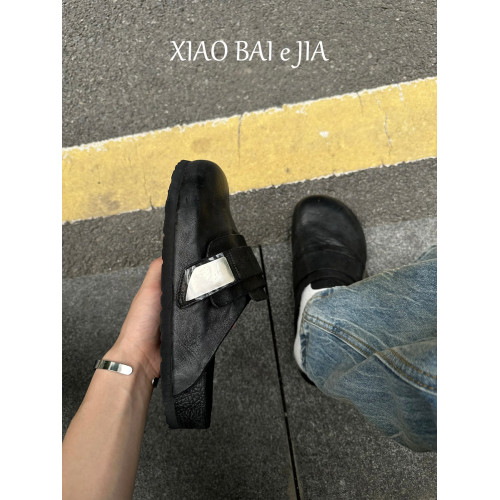 夏季新品~男女同款水洗牛皮勃肯鞋2025夏季新款復古外穿半拖拖鞋 夏季新品~男女同款水洗牛皮勃肯鞋2025夏季新款復古外穿半拖拖鞋